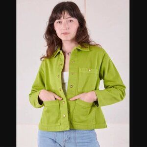 Big Bud Press Denim Work Jacket in Gross Green